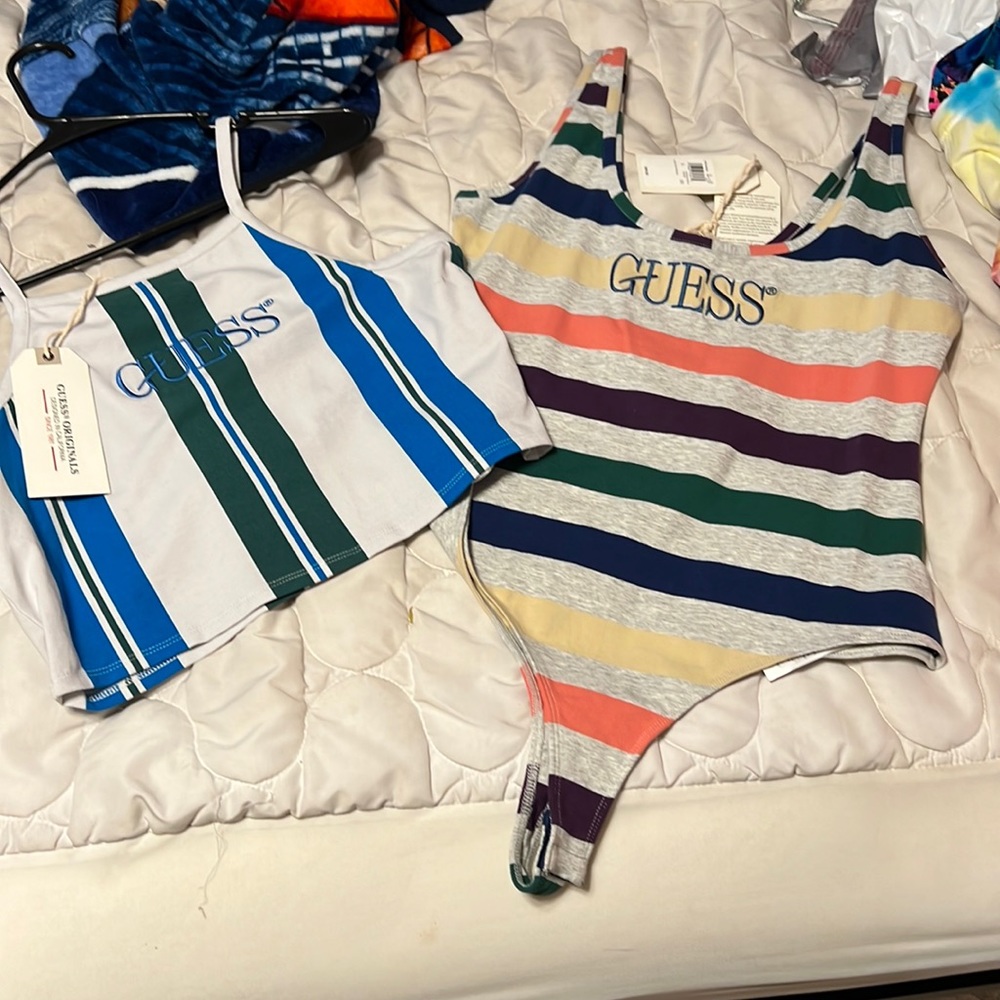 NWT Guess bundle crop top and body suit